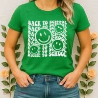 Back To School Retro Smile Face Women's T-Shirt thumb 2