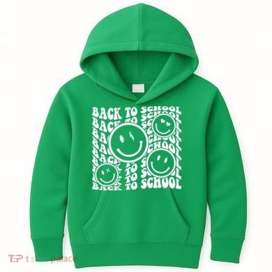 Back To School Retro Smile Face Kids Hoodie