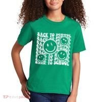 Back To School Retro Smile Face Kids T-Shirt thumb 2