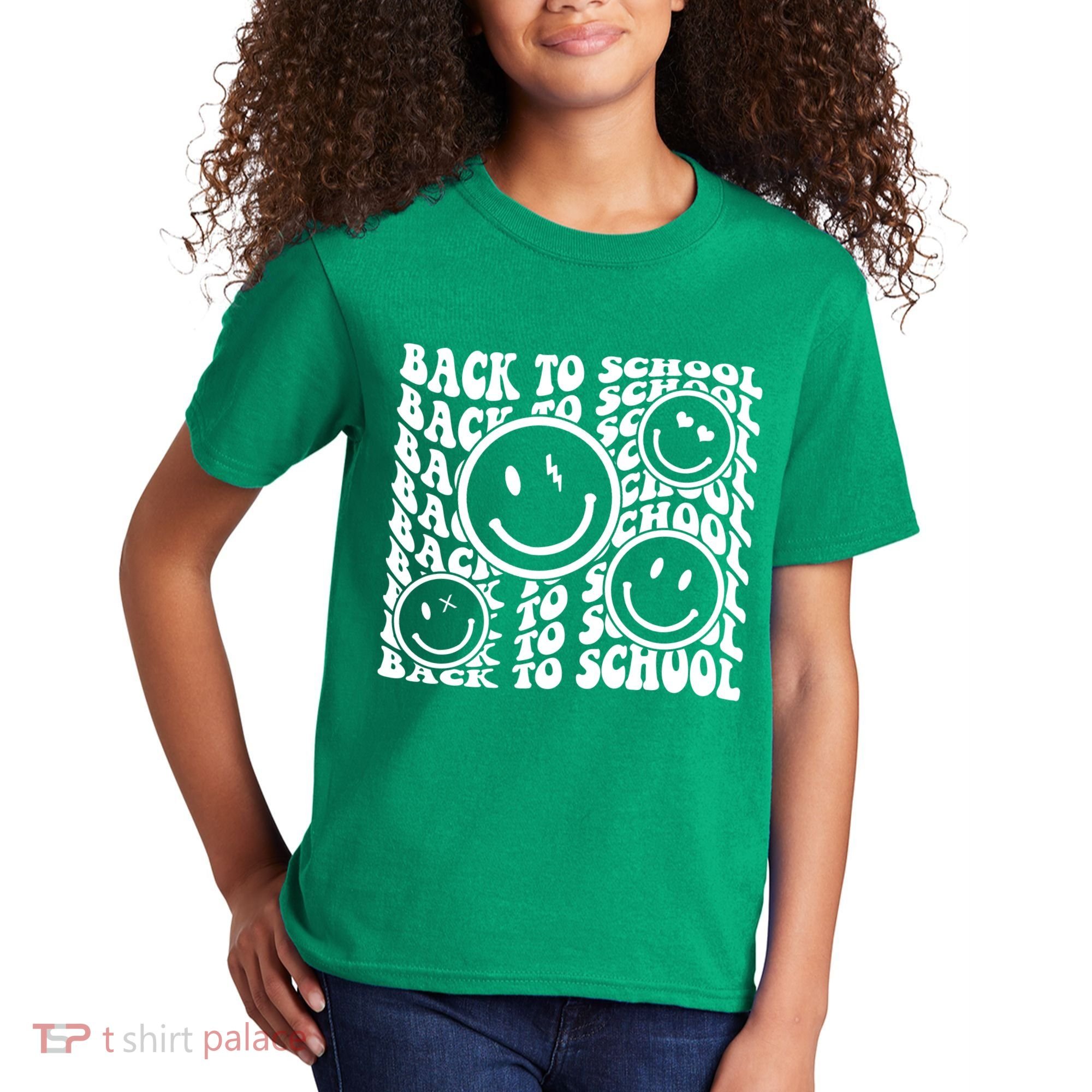 Back To School Retro Smile Face Kids T-Shirt