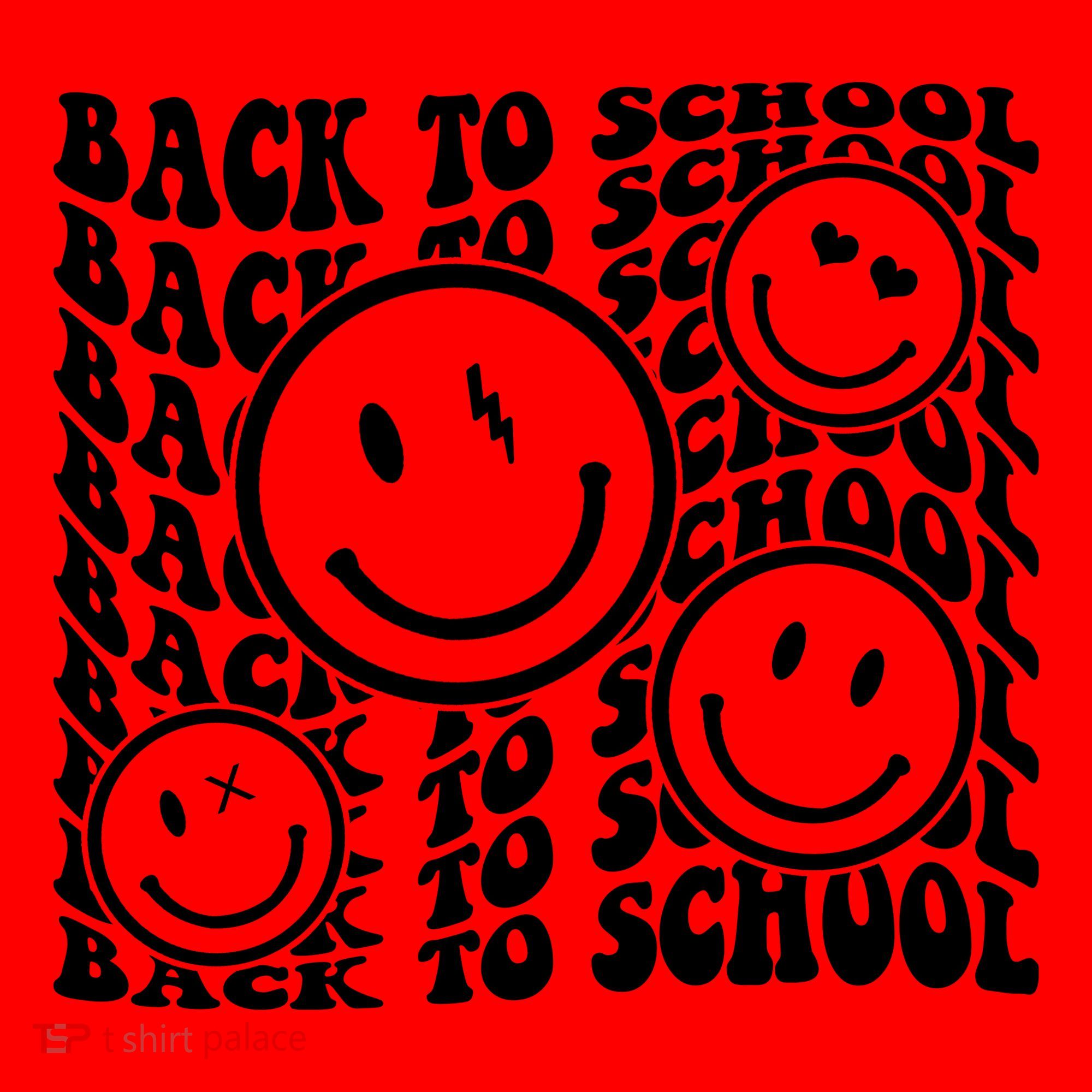 Back To School Retro Smile Face Santa Hat