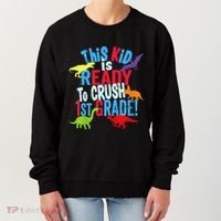 Back To School Dinosaur This is Ready To Crush 1st Grade Women's Sweatshirt thumb 0