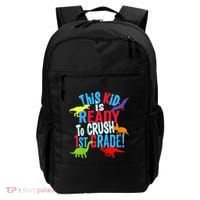 Back To School Dinosaur This is Ready To Crush 1st Grade Backpack thumb 0