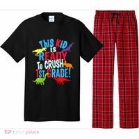 Back To School Dinosaur This is Ready To Crush 1st Grade Pajama Set thumb 0