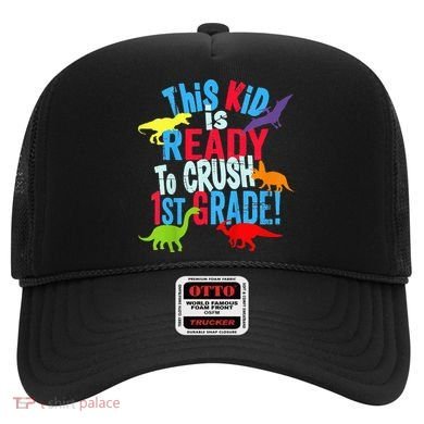 Back To School Dinosaur This is Ready To Crush 1st Grade Hat