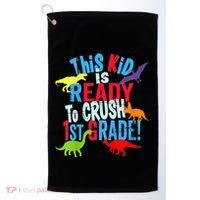Back To School Dinosaur This is Ready To Crush 1st Grade Golf Towel thumb 0