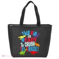 Back To School Dinosaur This is Ready To Crush 1st Grade Tote Bag thumb 0