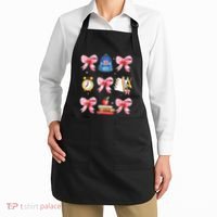 Back To School Girl Coquette Bow First Day Of School Apron thumb 2
