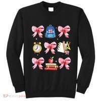 Back To School Girl Coquette Bow First Day Of School Sweatshirt thumb 0