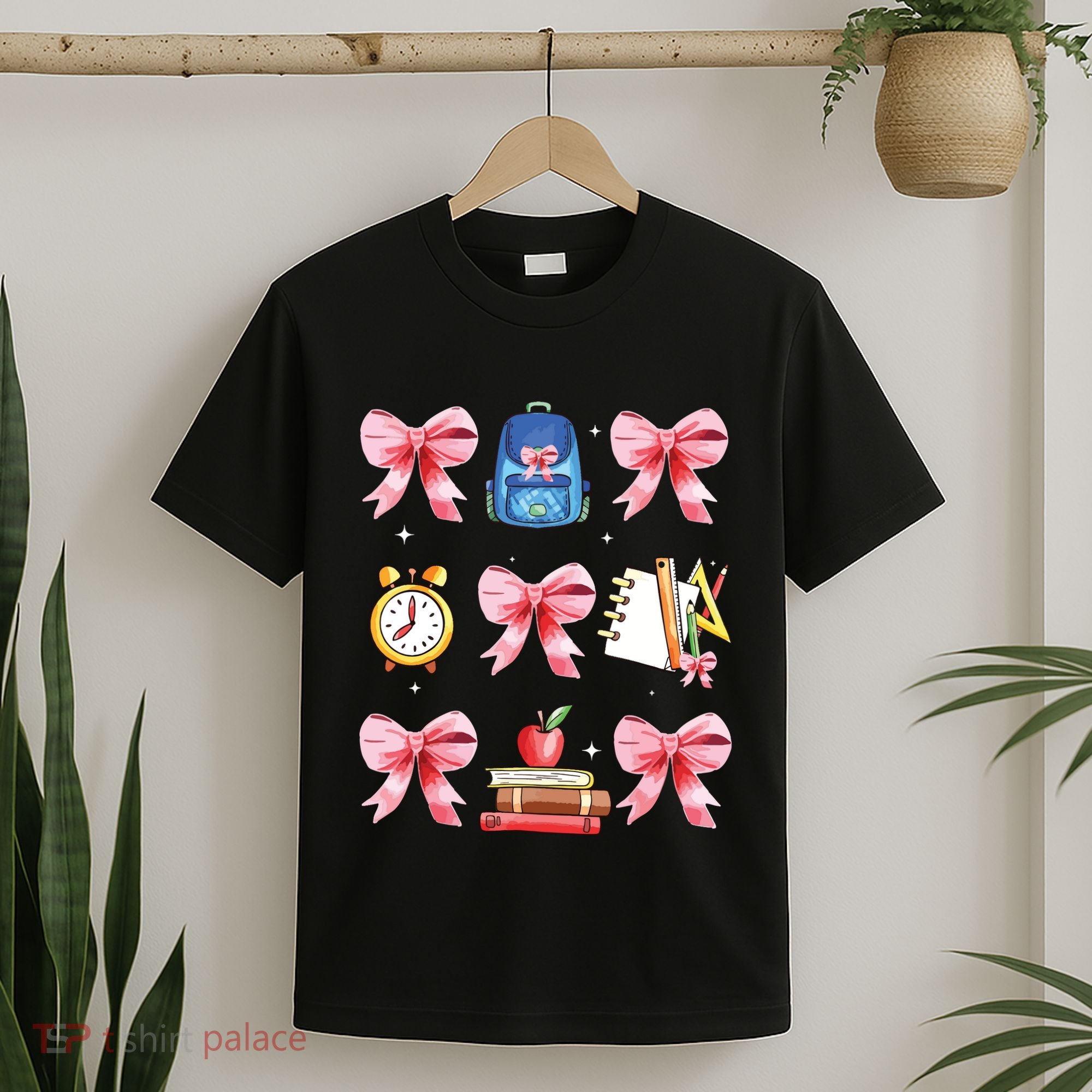 Back To School Girl Coquette Bow First Day Of School T-Shirt