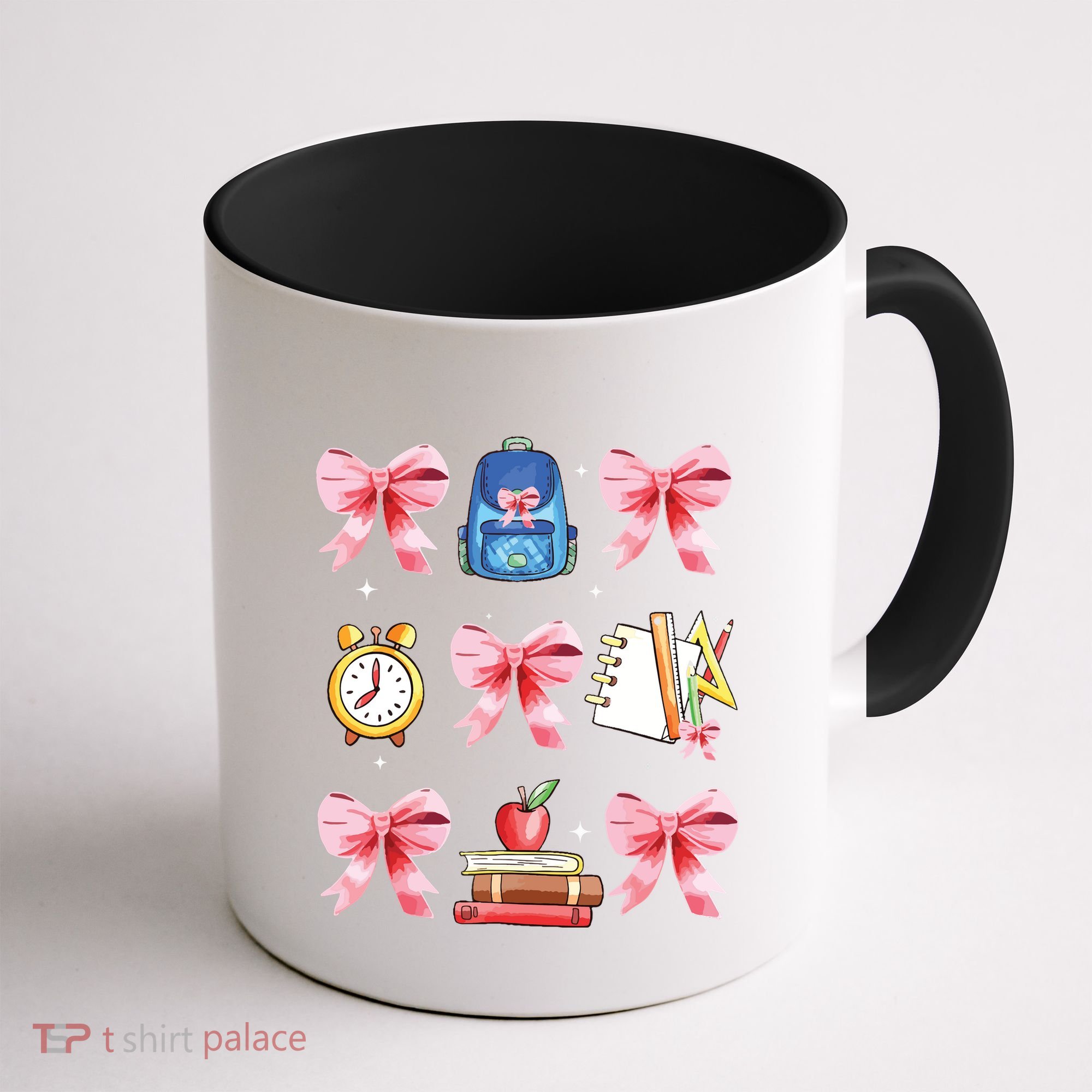 Back To School Girl Coquette Bow First Day Of School Coffee Mug