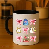 Back To School Girl Coquette Bow First Day Of School Coffee Mug thumb 4