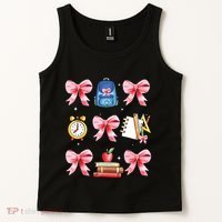 Back To School Girl Coquette Bow First Day Of School Tank Top thumb 2