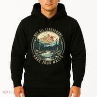 Back To School Not All Classrooms Have Four Walls Camping Hoodie thumb 2