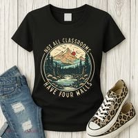 Back To School Not All Classrooms Have Four Walls Camping Women's T-Shirt thumb 3