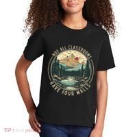 Back To School Not All Classrooms Have Four Walls Camping Kids T-Shirt thumb 2