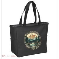 Back To School Not All Classrooms Have Four Walls Camping Tote Bag thumb 2