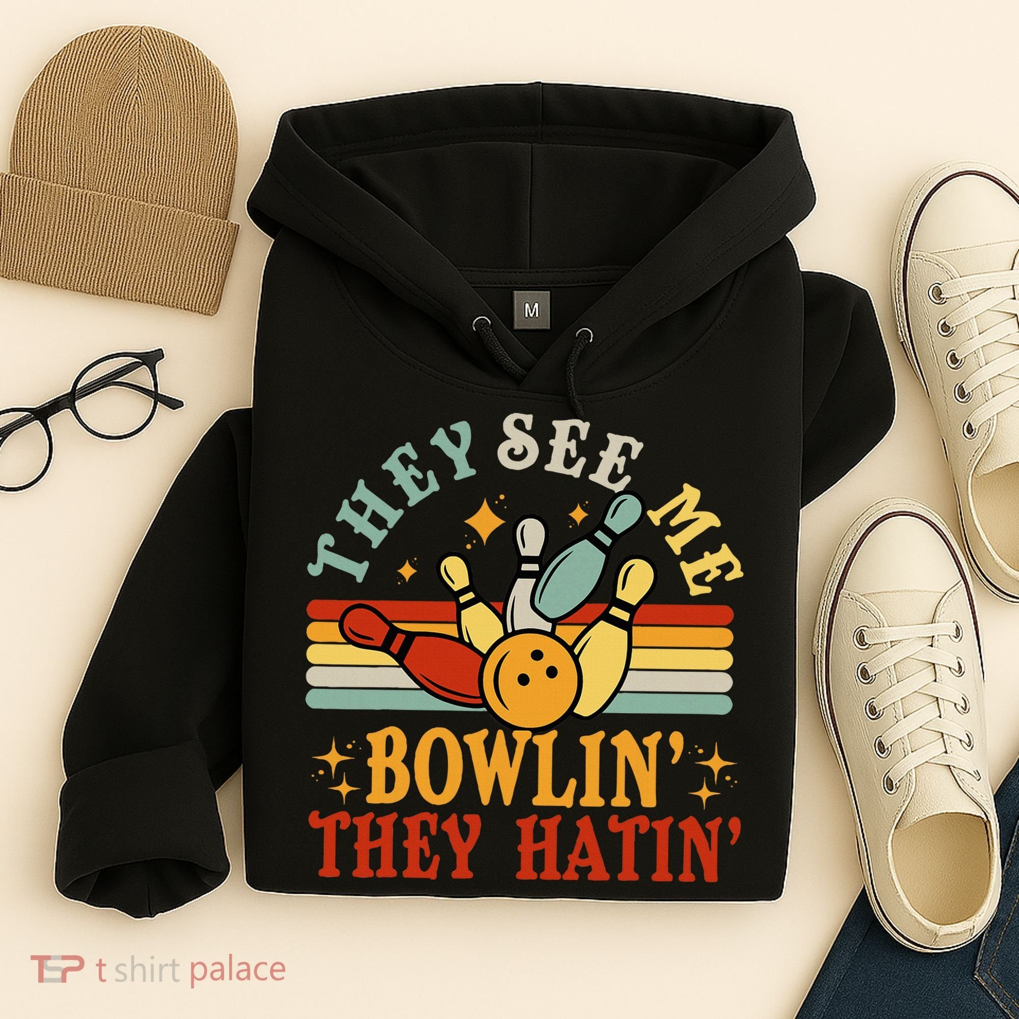 Bowling They See Me Bowling They Hatin Funny Hoodie