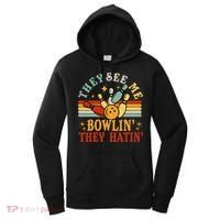 Bowling They See Me Bowling They Hatin Funny Women's Hoodie thumb 0