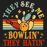 Bowling They See Me Bowling They Hatin Funny Hat thumb 2
