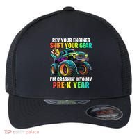 Back To School Pre K Monster Truck First Day School Flexfit Unipanel Trucker Cap thumb 0