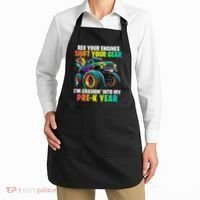 Back To School Pre K Monster Truck First Day School Apron thumb 2