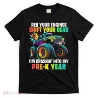 Back To School Pre K Monster Truck First Day School T-Shirt thumb 0