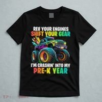 Back To School Pre K Monster Truck First Day School T-Shirt thumb 5