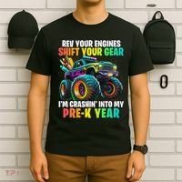 Back To School Pre K Monster Truck First Day School T-Shirt thumb 6