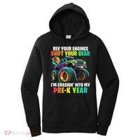 Back To School Pre K Monster Truck First Day School Women's Hoodie thumb 0
