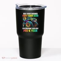 Back To School Pre K Monster Truck First Day School Tumbler thumb 0