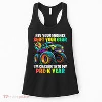 Back To School Pre K Monster Truck First Day School Women's Tank Top thumb 0