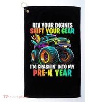Back To School Pre K Monster Truck First Day School Golf Towel thumb 0