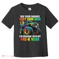 Back To School Pre K Monster Truck First Day School Toddler T-Shirt thumb 0
