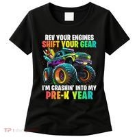 Back To School Pre K Monster Truck First Day School Women's T-Shirt thumb 0
