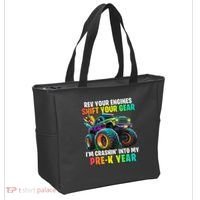 Back To School Pre K Monster Truck First Day School Tote Bag thumb 2
