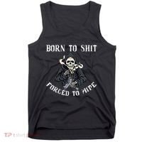 Born To Shit Forced To Wipe Born 2 Shit Forced 2 Wipe Tank Top thumb 0