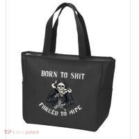 Born To Shit Forced To Wipe Born 2 Shit Forced 2 Wipe Tote Bag thumb 3