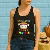 Back To School Kindergarten Is Way SMore Fun Teachers Women's Tank Top thumb 2