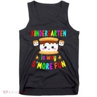 Back To School Kindergarten Is Way SMore Fun Teachers Tank Top thumb 0