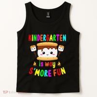 Back To School Kindergarten Is Way SMore Fun Teachers Tank Top thumb 2