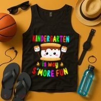 Back To School Kindergarten Is Way SMore Fun Teachers Tank Top thumb 4