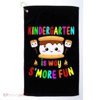Back To School Kindergarten Is Way SMore Fun Teachers Golf Towel thumb 0