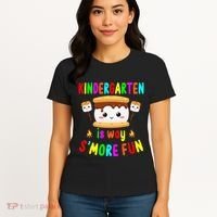Back To School Kindergarten Is Way SMore Fun Teachers Women's T-Shirt thumb 4
