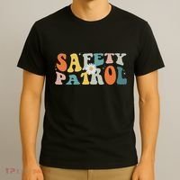 Back To School Student Safety Patrol Groovy T-Shirt thumb 3