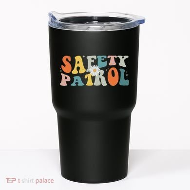 Back To School Student Safety Patrol Groovy Tumbler