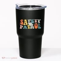 Back To School Student Safety Patrol Groovy Tumbler thumb 0