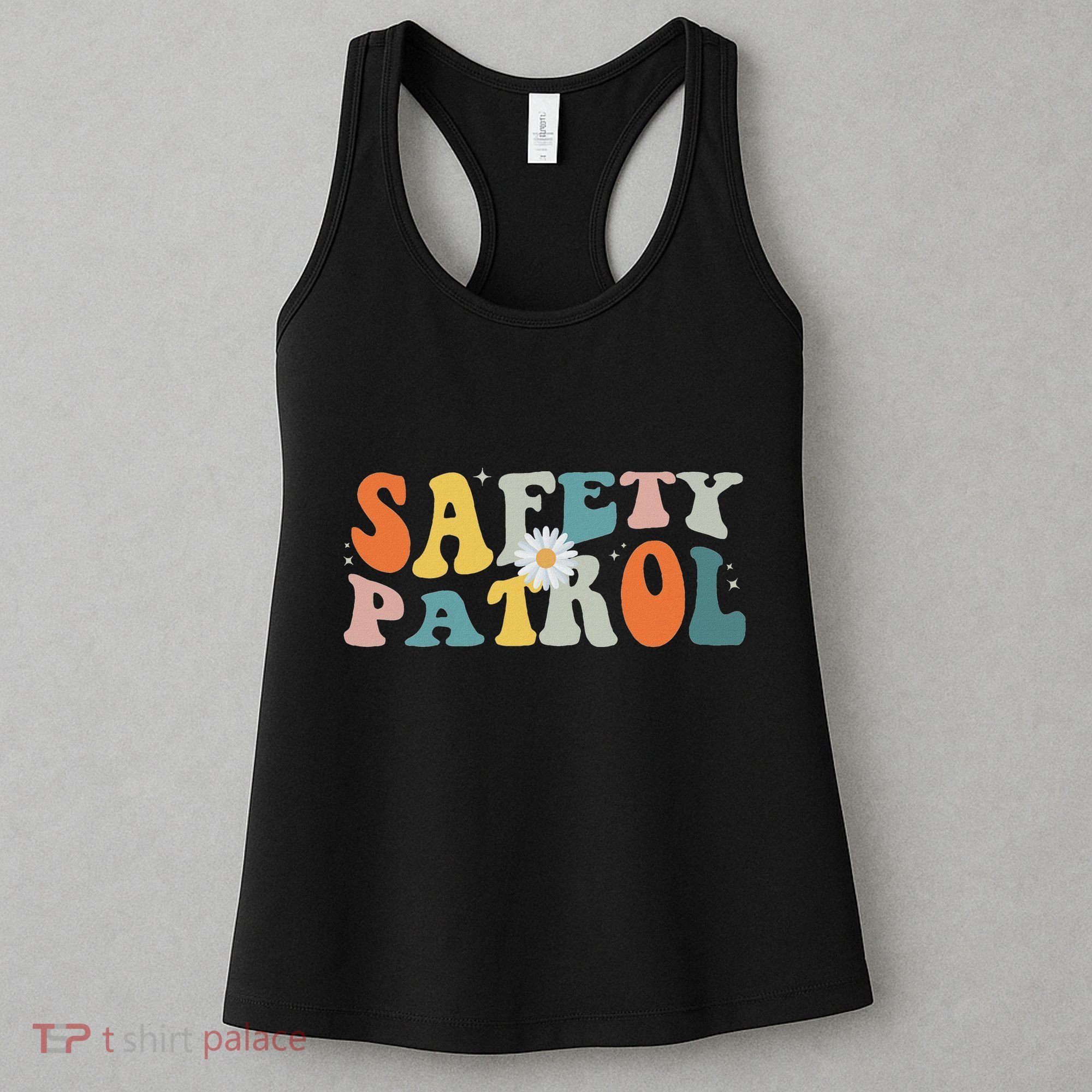 Back To School Student Safety Patrol Groovy Women's Tank Top