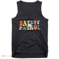 Back To School Student Safety Patrol Groovy Tank Top thumb 0