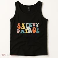 Back To School Student Safety Patrol Groovy Tank Top thumb 2